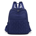 backpacks pure color nylon casual ribbed embroidery thread trend fashion backpackspicture14