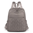 backpacks pure color nylon casual ribbed embroidery thread trend fashion backpackspicture16