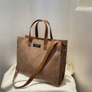 Corduroy large capacity new fashion oneshoulder messenger autumn and winter portable tote bagpicture10
