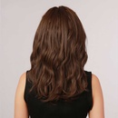 2021 ladies wig brown midlength hair water corrugated chemical fiber headgearpicture8