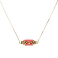 Fashion color dripping oil zircon eye pendant necklacepicture19
