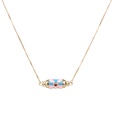 Fashion color dripping oil zircon eye pendant necklacepicture23