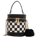 Mini Small Bag for Women Autumn and Winter 2021 New Fashion Chessboard Plaid Chain Messenger Bag HighGrade Portable Bucket Bagpicture9