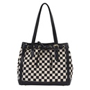Popular Chessboard Plaid Large Capacity Bag for Women 2021 Autumn and Winter New Fashionable AllMatch HighGrade Fashion Shoulder Tote Bagpicture8