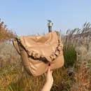 Largecapacity new messenger rhomboid texture fashion bucket bagpicture6