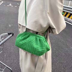 Fashion one-shoulder messenger bag fold cloud bag