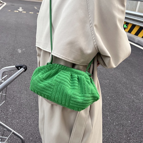 Fashion one-shoulder messenger bag fold cloud bag's discount tags