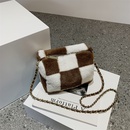 Autumn and winter texture plush highend fashion trendy plush chain messenger bagpicture9