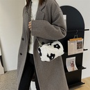 Autumn and winter texture plush highend fashion trendy plush chain messenger bagpicture7