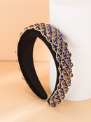 Baroque Purple Rhinestone Fabric Headband Wholesalepicture11