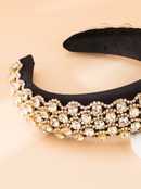 Golden diamond wide fabric headband wholesalepicture10