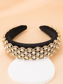 Golden diamond wide fabric headband wholesalepicture11