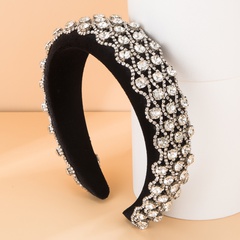 Baroque autumn and winter new diamond fabric headband wholesale