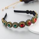 retro colorful ornate gemstone decoration headband wholesalepicture12