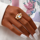 retro pearl inlaid eye alloy ring wholesalepicture13