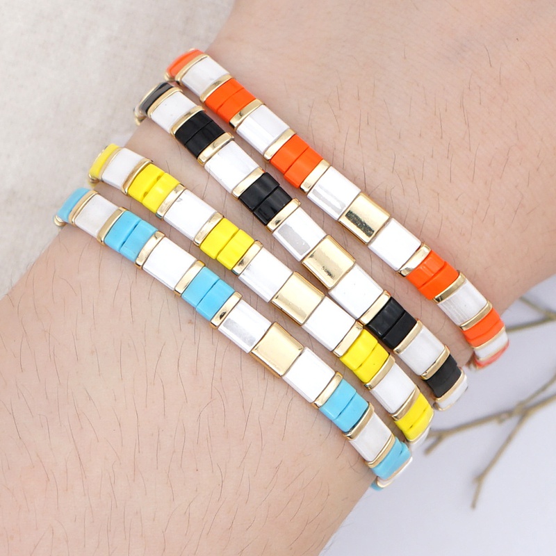 design jewelry bracelet tila beads bohemian beach style bracelet