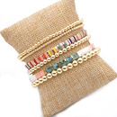 Fashion Street Trendy MultiLayer Twin Beaded High Quality Color Retention Golden Balls Tila Bead Woven Braceletpicture15