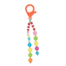 Bohemian Acrylic Rainbow Beads Personality Diamond HandBeaded Car Keychain Bag Pendantpicture5