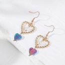 Korean style heart pearl trend stone earrings creative earrings jewelrypicture8