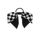 Korean Dongdaemun Hair Accessory Black and White Chessboard Grid ThreeLayer Bow Top Gap Former Red Fashion Adult Spring Clip Barrettespicture11