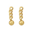European and American Christmas jewelry chain steel ball earrings niche winter new earringspicture11