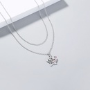 European and American Summer Niche FiveCorner Diamond Engraved Mother Daughter FivePointed Star Love Pendant Necklacepicture10