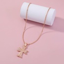 European and American popular religious metal cross pendant necklacepicture8