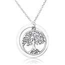European and American Fashion HighGrade round English Letters Circle Pendant Fashion Retro round Lucky Tree Necklace Accessoriespicture8