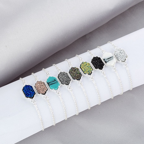 Souhaite Amazon Chaude Personnalité Bijoux De Mode En Forme de Diamant Multicolore Vug Bracelet en Stock En Gros's discount tags