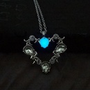 European and American creative diamondstudded heart pendant multicolor luminous necklace accessoriespicture9