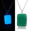 New geometric square letter light luxury niche design sense multicolor luminous necklacepicture7