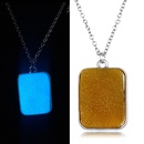New geometric square letter light luxury niche design sense multicolor luminous necklacepicture6
