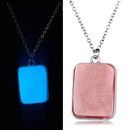 New geometric square letter light luxury niche design sense multicolor luminous necklacepicture8