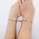 new style titanium steel magnet Cuban chain couple bracelet a pair wholesalepicture10