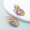 Korean new earrings alloy drop oil diamond rhinestone butterfly earrings female wholesalepicture14