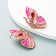Korean new earrings alloy drop oil diamond rhinestone butterfly earrings female wholesalepicture18