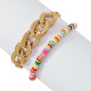 exaggerated fashion soft ceramic doublelayer anklet Bohemian personality creative ankletpicture11