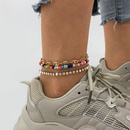 claw chain color rice beads simple foot ornaments fashion temperament creative anklet setpicture7