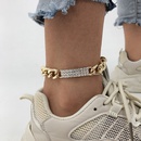 fashion temperament thick chain foot ornaments personality diamond simple anklet hip hop retro accessoriespicture8
