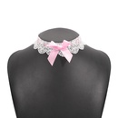 N9635 European and American Fashion Short Necklace Lace Bow Simple Necklace Bundle Neck Fabric Creative Necklacepicture12