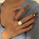crossborder retro simple jewelry French romantic pearl ring personality ringpicture9