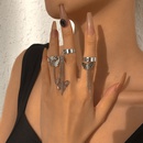 European and American creative chain tassel butterfly ring punk hip hop jewelrypicture9