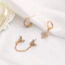 new style zircon butterfly ear clip without pierced chain earrings integrated earringspicture8