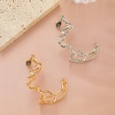European and American Exaggerated Sweet Cool Alloy Irregular Auricle Ins Cold Style Design Abstract Water Drop Ear Clip Single Femalepicture8