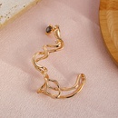 European and American Exaggerated Sweet Cool Alloy Irregular Auricle Ins Cold Style Design Abstract Water Drop Ear Clip Single Femalepicture9