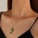 cute diamond frog pendant necklace small fresh cartoon animal long clavicle chainpicture8