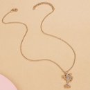 cute diamond frog pendant necklace small fresh cartoon animal long clavicle chainpicture9