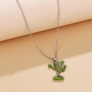 cute diamond frog pendant necklace small fresh cartoon animal long clavicle chainpicture10