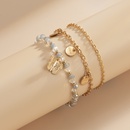 temperament imitation crystal small butterfly pendant bracelet heart letter tassel braceletpicture10