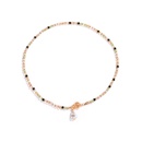 Elegant Shaped Imitation Pearl Tassel Pendant Necklace Womens Simple Contrast Color Bead Necklace Ornamentpicture10
